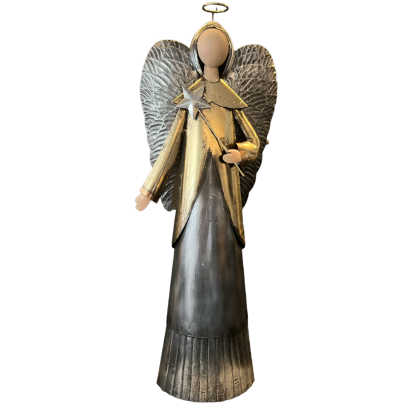 ANIOŁ FIGURA Z METALU DEKORACJA ŚWIĄTECZNA 154 CM