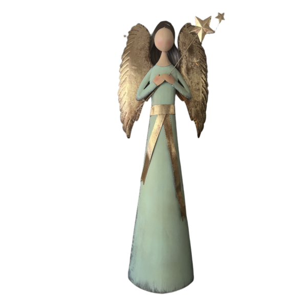 ANIOŁ FIGURA Z METALU DEKORACJA ŚWIĄTECZNA 170 CM