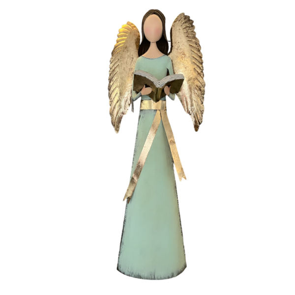 ANIOŁ FIGURA Z METALU DEKORACJA ŚWIĄTECZNA 150 CM