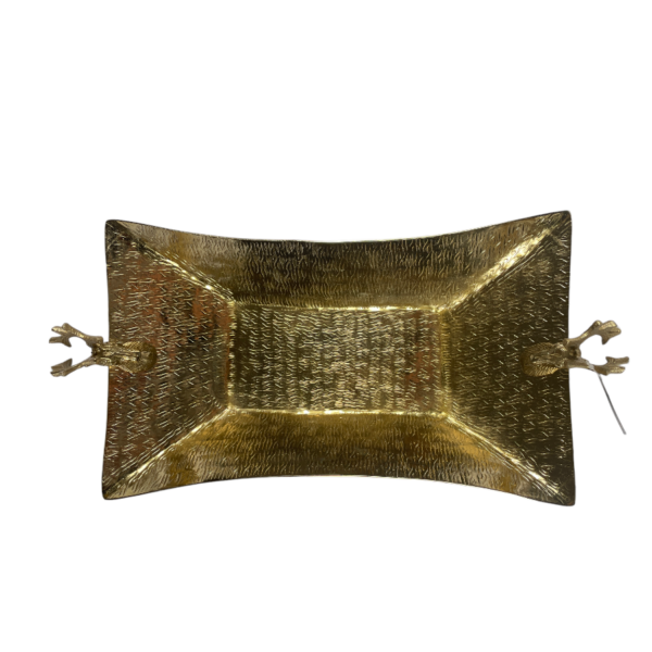 TACA PATERA DUŻA ZŁOTA RENIFER 56 CM