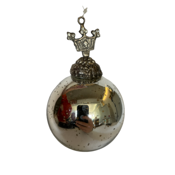 BOMBKA SZKLANA OZDOBA CHOINKOWA ŚWIĘTA 13 CM