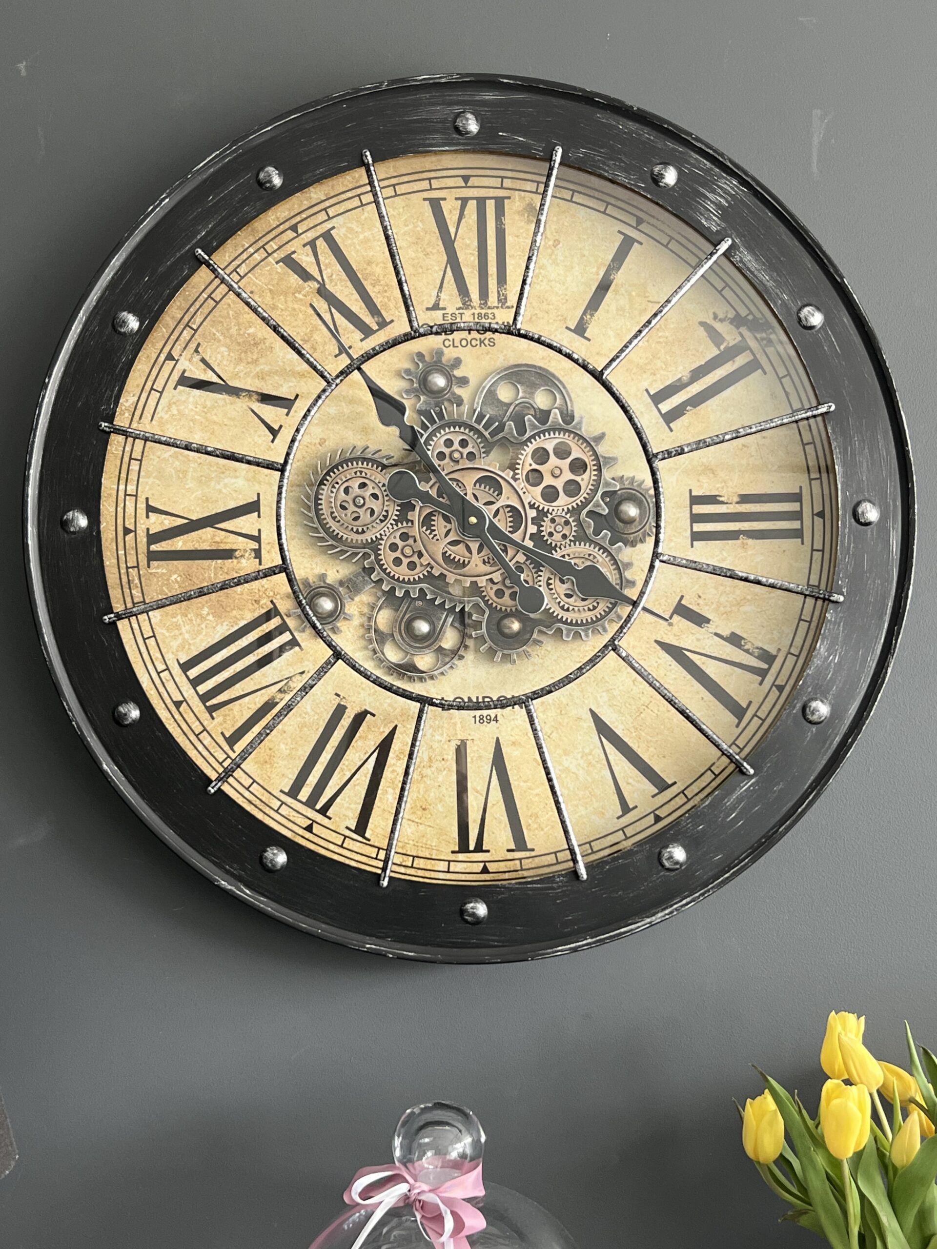DUŻY ZEGAR ŚCIENNY ZEGAR NA ŚCIANĘ 80 CM - obrazek 11