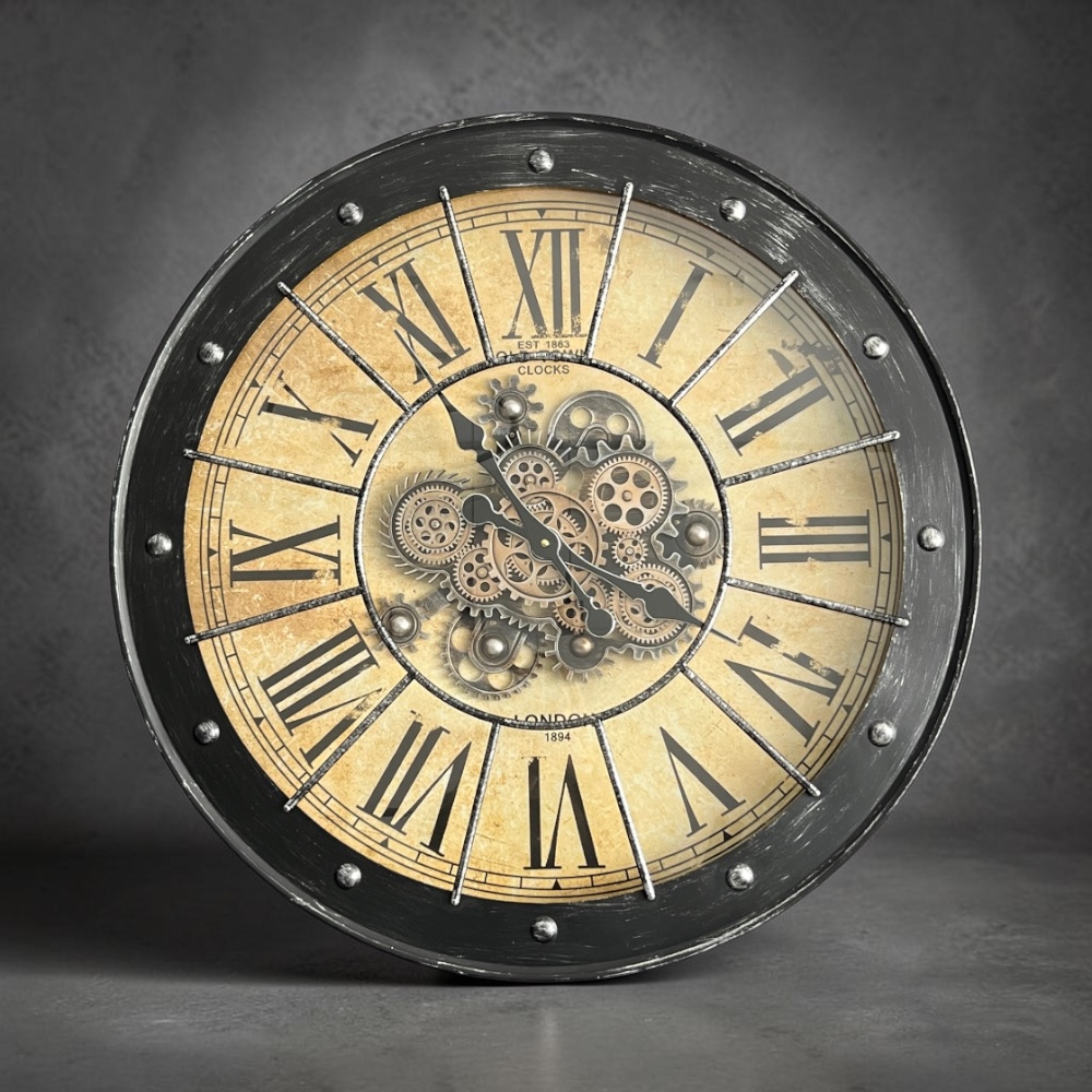 DUŻY ZEGAR ŚCIENNY ZEGAR NA ŚCIANĘ 80 CM - obrazek 7