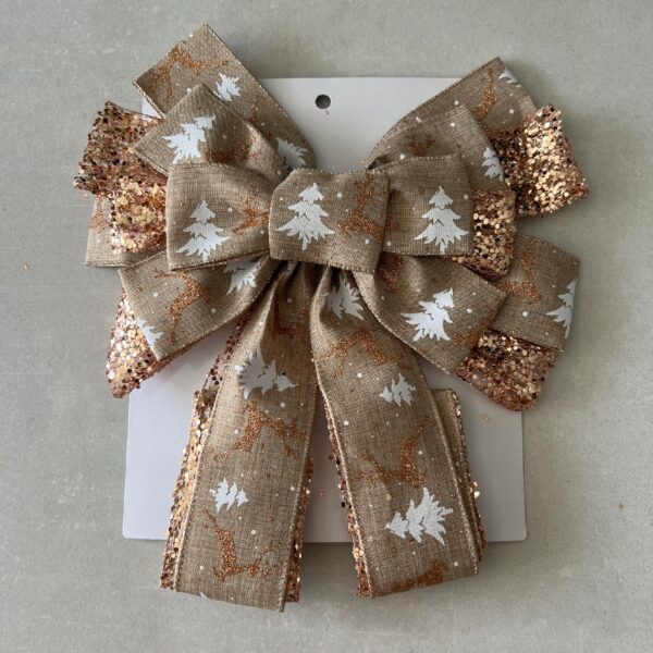 DEKORACJA ŚWIĄTECZNA KOKARDA ŚWIĄTECZNA OZDOBA ŚWIĄTECZNA