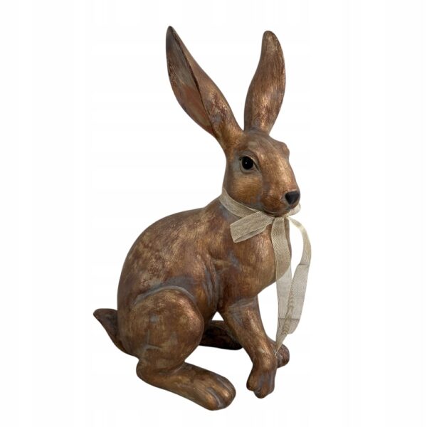 ZAJĄC WIELKANOCNY ZŁOTY ZAJĄC KRÓLIK DUŻA OZDOBA NA WIELKANOC 62 CM