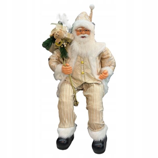 ŚWIĘTY MIKOŁAJ GRAJĄCA DEKORACJA DO DOMU HOTELU RECEPCJI OZDOBA ŚWIĄTECZNA