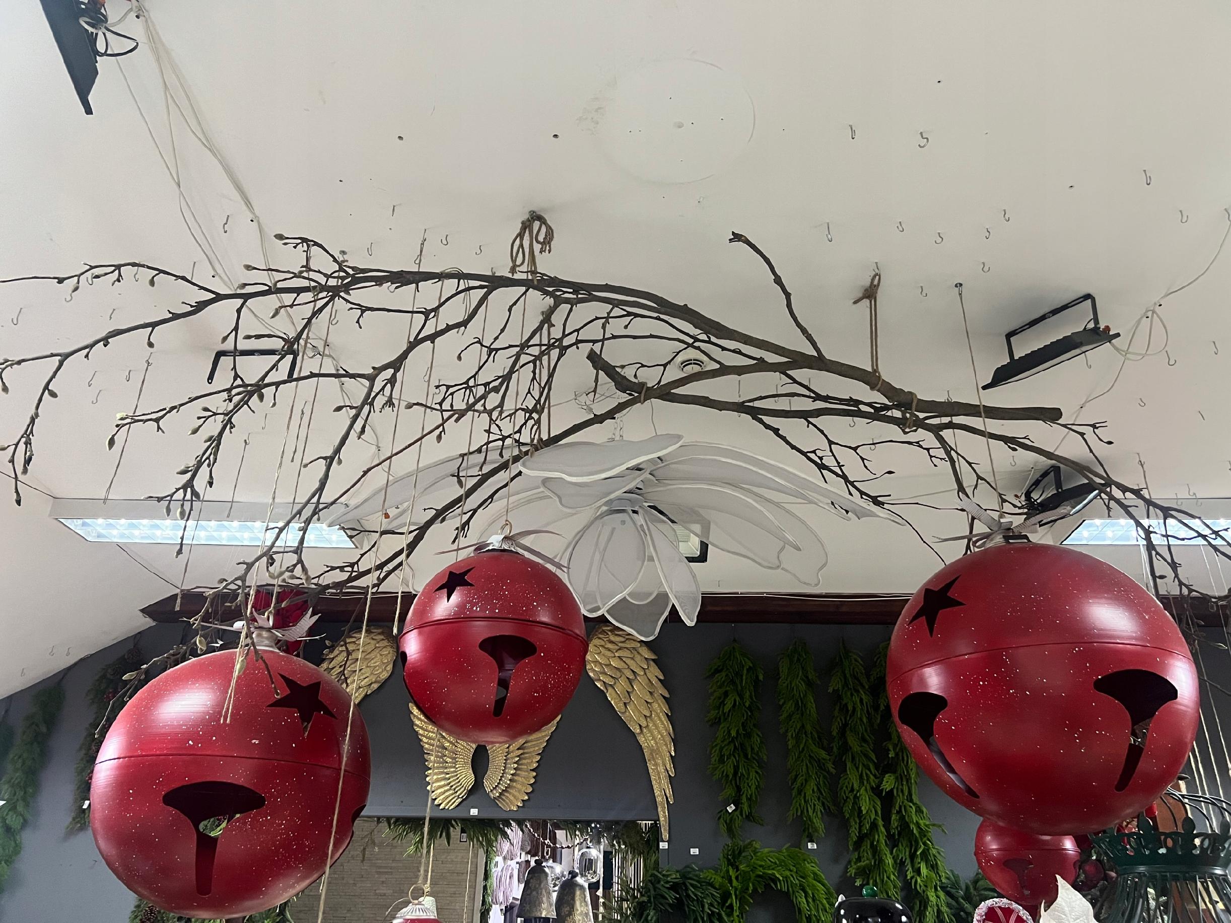 DEKORACJA ŚWIĄTECZNA CZERWONA KULA BOMBKA 43 CM - obrazek 12