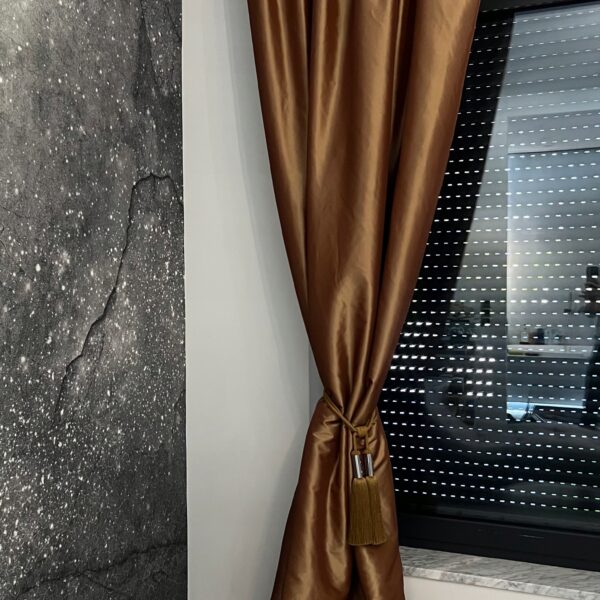 ZŁOTA DWUSTRONNA ZASŁONA GLAMOUR ZASŁONY