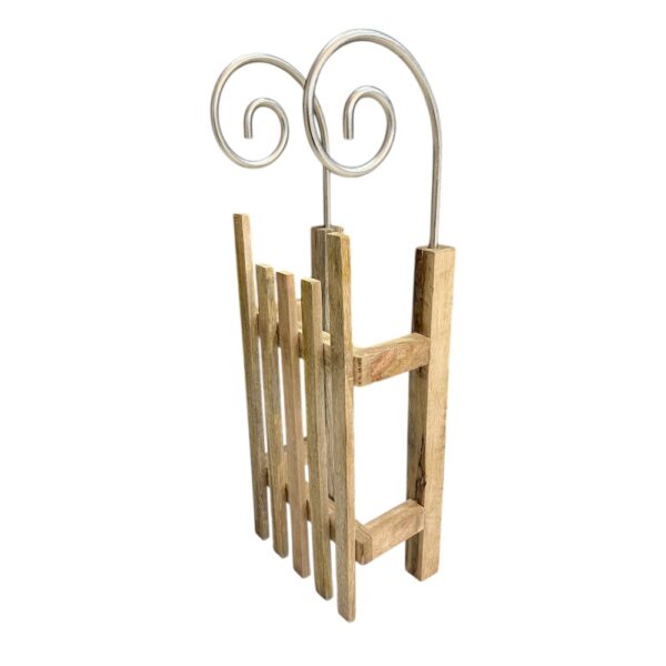 SANKI DREWNIANA DEKORACJA ŚWIĄTECZNA 60 CM