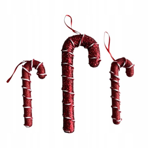 OZDOBY NA BOŻENARODZENIE OZDOBY CHOINKOWE LASECZKI 3 SZTUKI